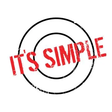 It s Simple rubber stamp イラスト素材