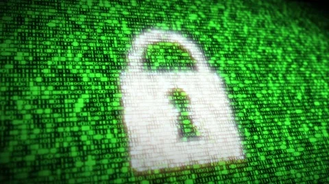 It security lock isometric view Stock Footage 66073731