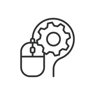 IT Services, icon in line design. IT services, technology, support, network Stock Illustration