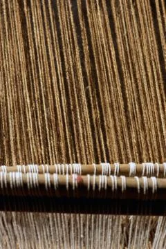 It is sheep wool. The weaving process takes a lot of time and dedication. You Stock Photos