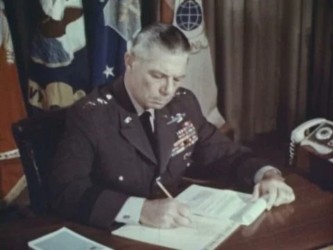 It is shown how combining the forces of the US army and Air Force squadronsƒ Stock Footage 75274601