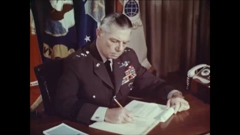 It is shown how combining the forces of the US army and Air Force squadrons Stock Footage 88825974