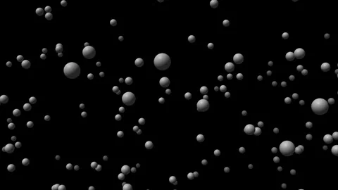It is snowing from 3D balls Stock Footage 287626200