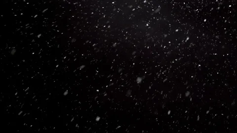 It is snowing in cold winter, Real snow falls on black background 스톡 동영상 122004111