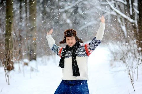 It is snowing Stock Photos