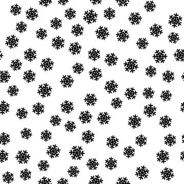 It is snowing. Seamless pattern of snowflakes. Christmas or winter theme vector Stock Illustration