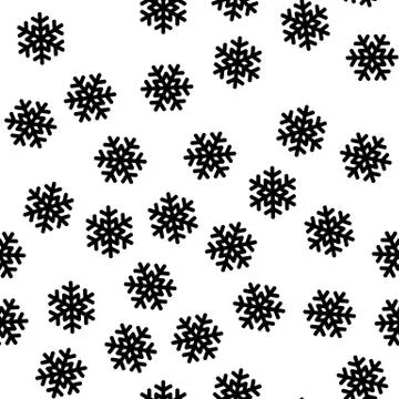 It is snowing. Seamless pattern of snowflakes. Christmas or winter theme vector Stock-Illustration
