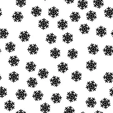 It is snowing. Seamless pattern of snowflakes. Christmas or winter theme vector 스톡 일러스트