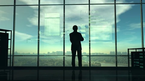 IT specialist and code elements Stock Footage 83495282