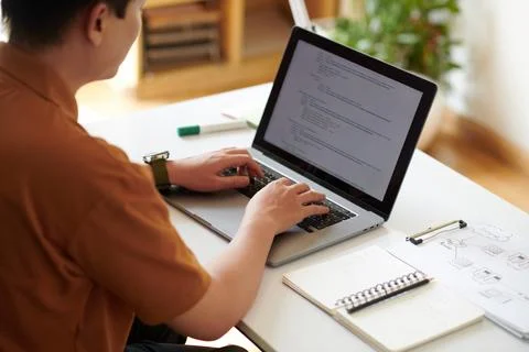 IT Specialist Testing Code Stock Photos