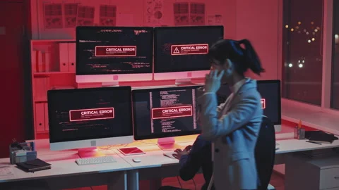 IT Specialists Fixing Error Stock Footage 171066085