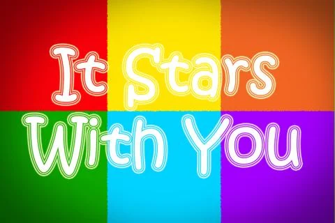 It starts with you concept Stock Illustration