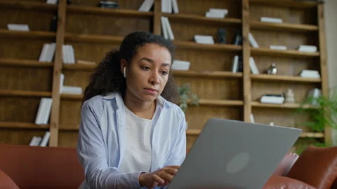 IT Student Coding On Laptop In Lounge Stock Footage 333672770