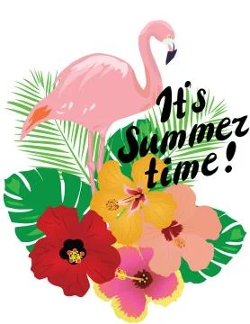 It is Summer Time Vector Stock Illustration