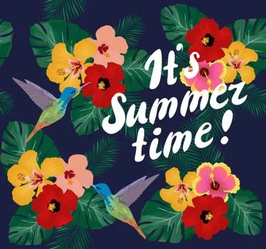 It is Summer Time Vector Stock Illustration