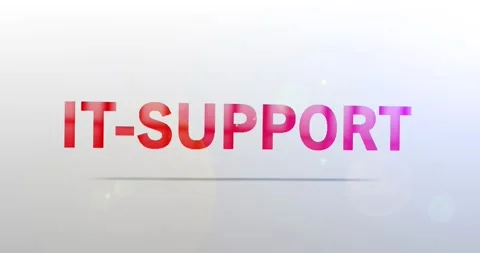 IT-Support. Particle Logo. Text Animation Stock Footage 135474858