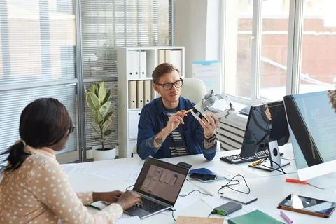 IT Team Working on VR 库存照片