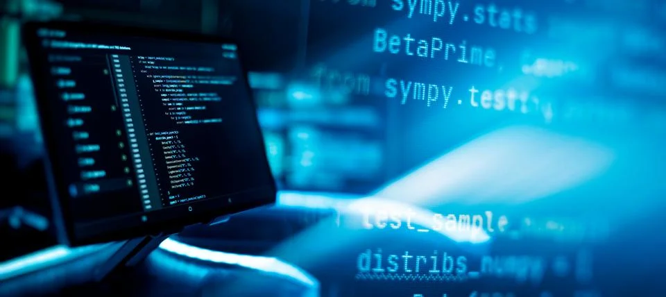 IT technology industry concept development of programming and coding techno.. Stock-Fotos