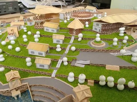 It is a thesis project, project name Sukirin Resort. Stock Photos