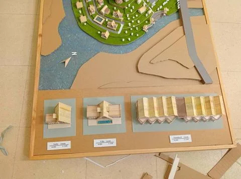 It is a thesis project, project name Sukirin Resort. Stock Photos