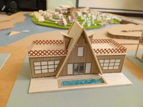 It is a thesis project, project name Sukirin Resort. Stock Photos