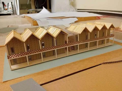 It is a thesis project, project name Sukirin Resort. Stock Photos