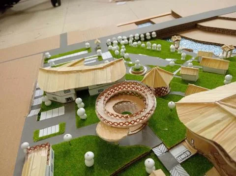 It is a thesis project, project name Sukirin Resort. Stock Photos