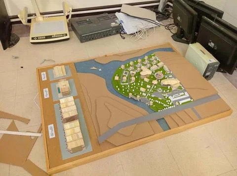 It is a thesis project, project name Sukirin Resort. Stock Photos