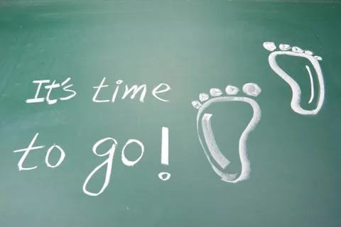 It is time to go 스톡 사진
