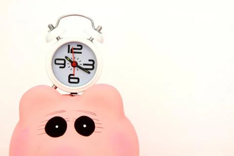 It is time for the savings Foto stock