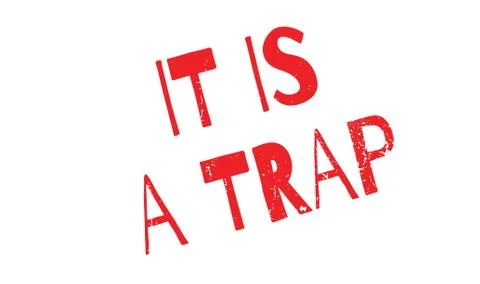 It Is A Trap rubber stamp Stock Illustration