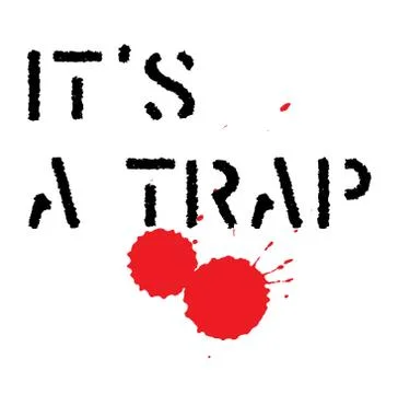 IT IS A TRAP stamp on white background Stock Illustration