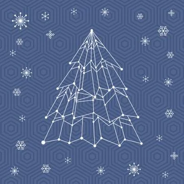 IT web Vector Christmas Tree Stock Illustration