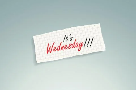 It is wednesday! 스톡 일러스트