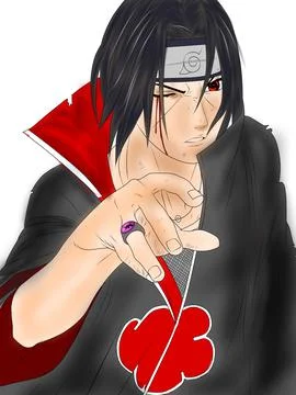 Itachi drawing art Stock Illustration