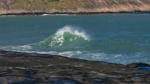 Itacoatiara waves Stock Photos
