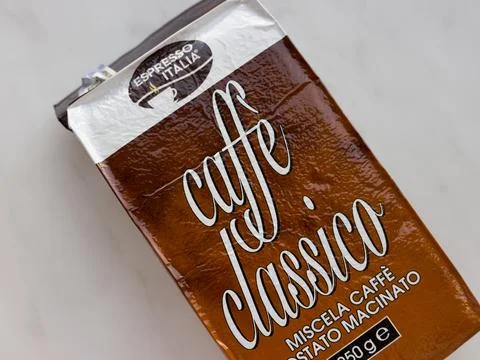 Itala Caffe Classico Coffe. Stock Photos