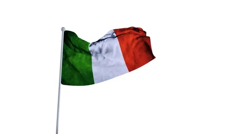 Italia Flag Stock Footage 90848637