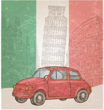 Italian background with symbol element Stock-Illustration