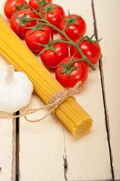 Italian basic pasta ingredients Foto stock