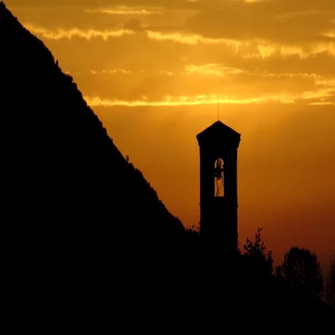 Italian Bell Tower Stock Footage 69340160