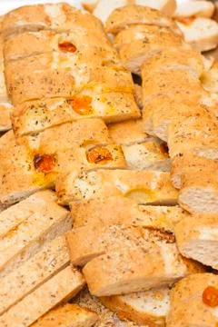 Italian bread background Stock Photos