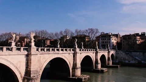 Italian Bridge Stock Footage 125283578