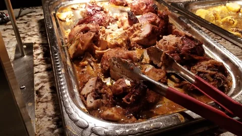 Italian Buffet 4 Stock Footage 101857278