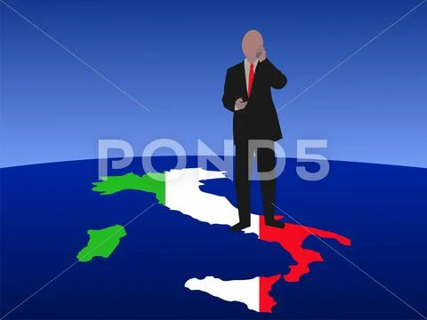 Italian business man Stock Illustration