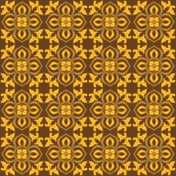 Italian ceramic tile pattern. Ethnic folk ornament. 스톡 일러스트