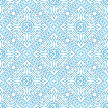 Italian ceramic tile pattern. Ethnic folk ornament. 스톡 일러스트