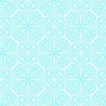 Italian ceramic tile pattern. Mediterranean porcelain pottery. Ilustración de archivo