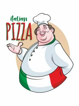 Italian cheef label Stock Illustration