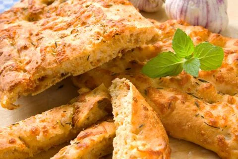 Italian cheese bread Stock Photos
